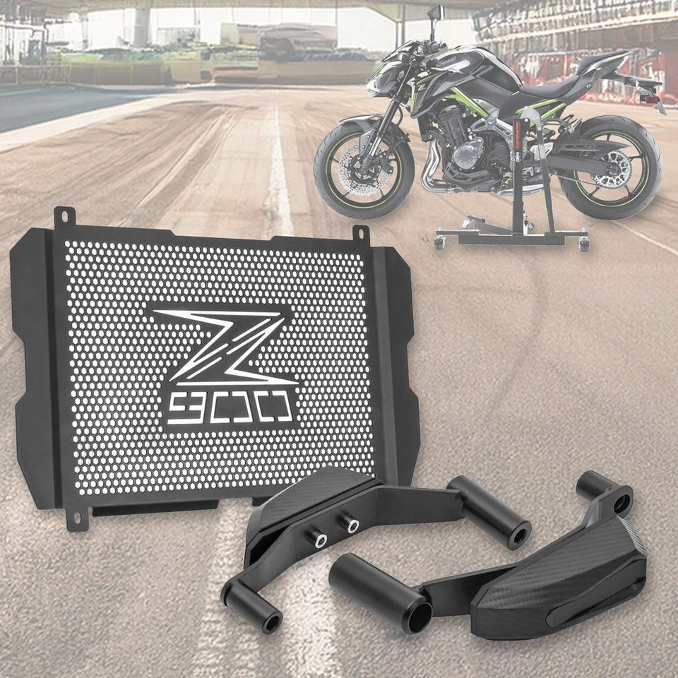 Motoguard Kühlerabdeckung Sturzpads Kawasaki Z 900 17-25 schwarz