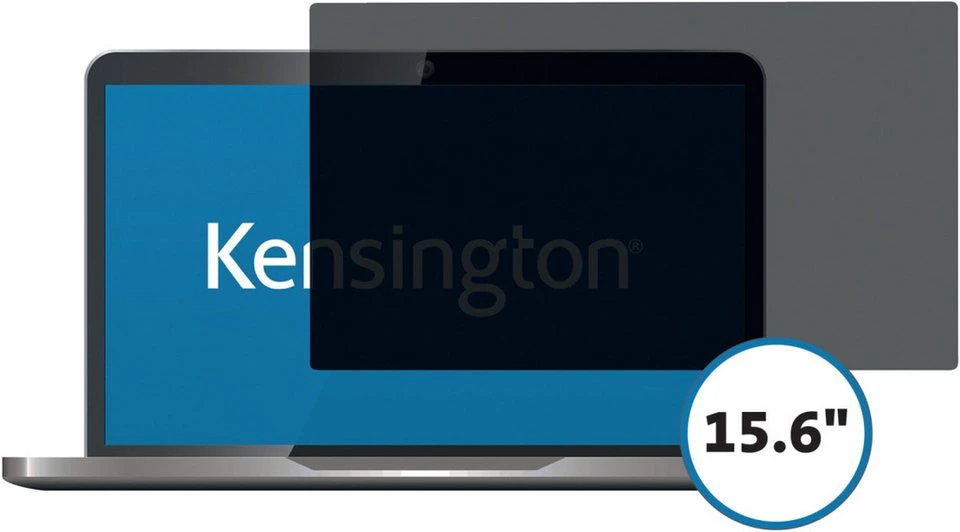 KENSINGTON Sichtschutzfolie Blickschutzfilter Standard 15,6 Zoll 16:9 abnehmbar schwarz