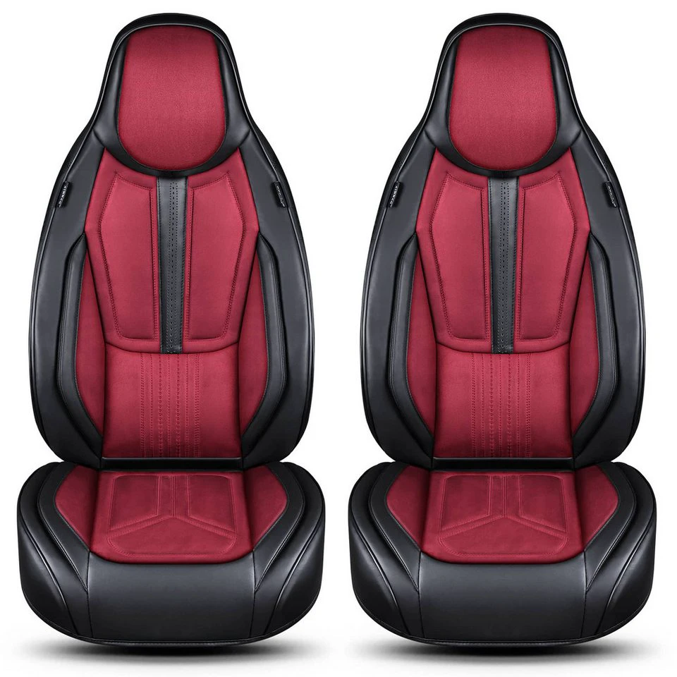 BREMER SITZBEZÜGE Autositzbezug Adria Coral Axess Plus Supreme DS2 Schwarz Rot 2-tlg.