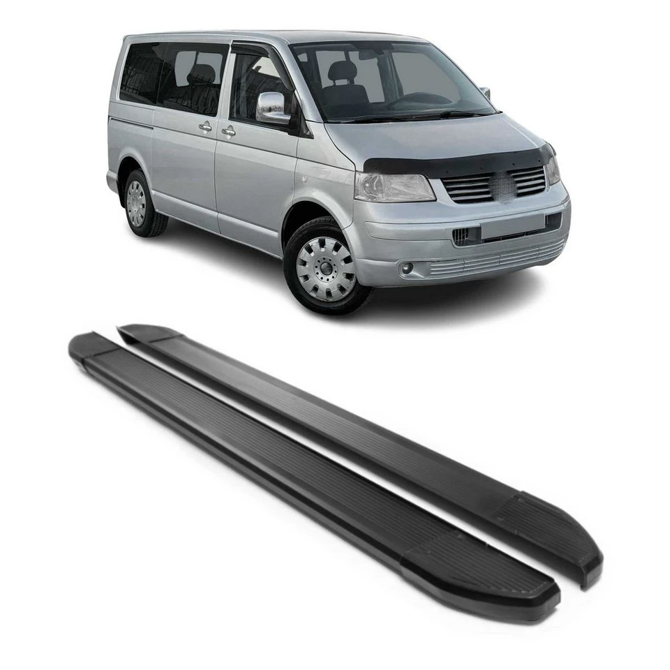 OMAC Aluminium Trittbretter VW Transporter T5 2003-15 L1 kurz 2-tlg. rutschfest