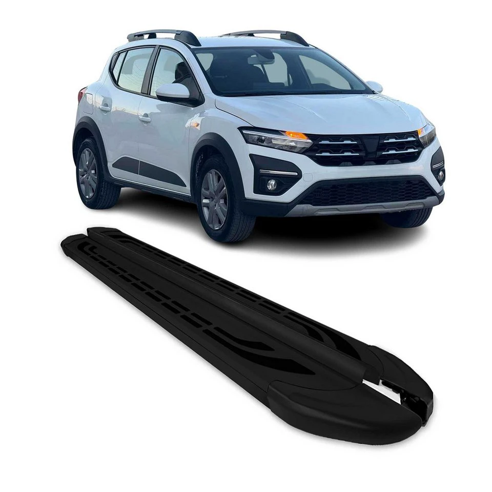 OMAC Aluminium Trittbretter Dacia Sandero Stepway 2021-2025 2-tlg. rutschfest