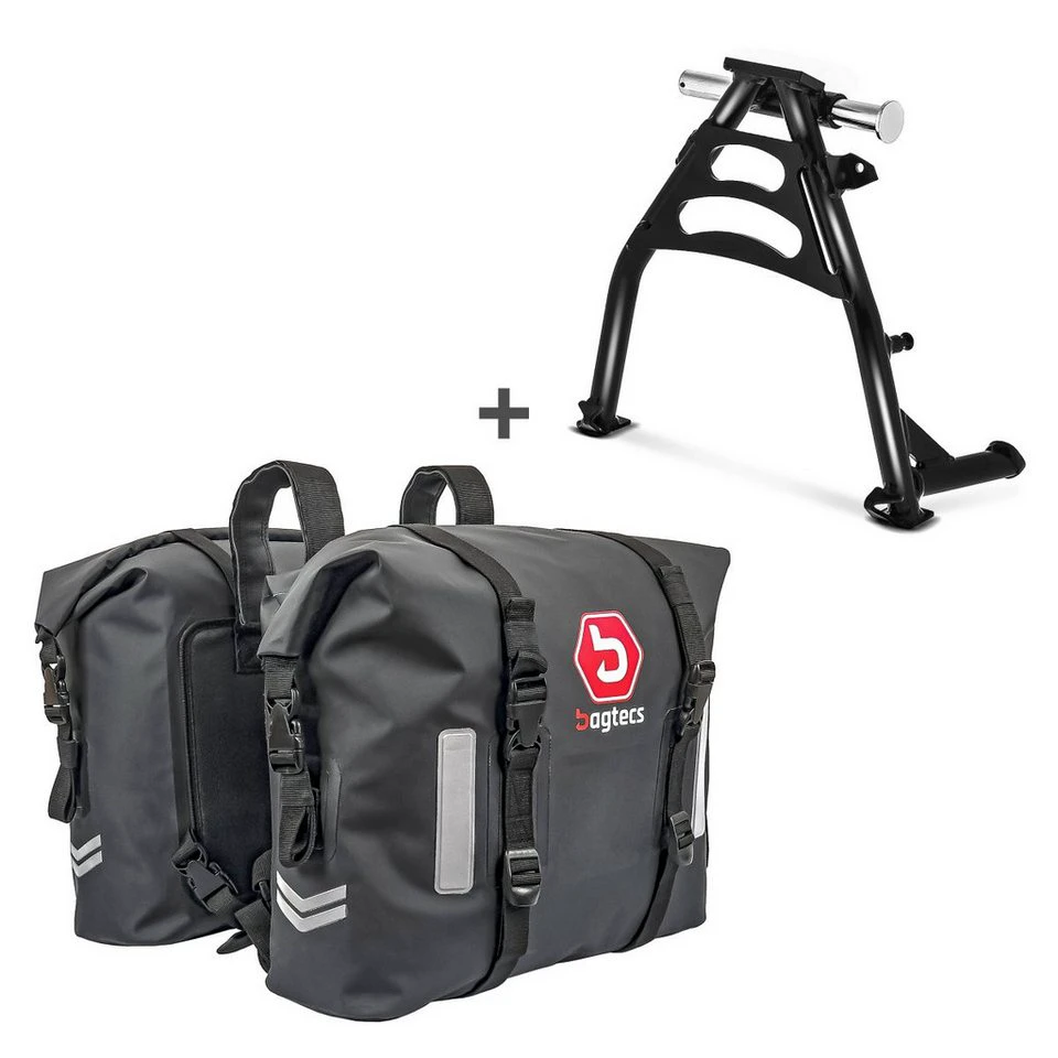 ConStands Motorrad-Hauptständer Set Honda Transalp XL 650 V 00-06 Satteltaschen S-A