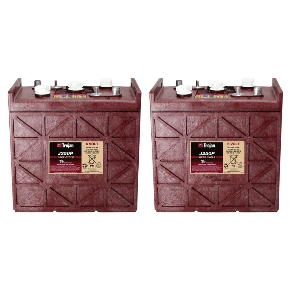 Trojan Traktionsbatterie J250P 2x 6V 250Ah Deep Cycle DT-Anschluss