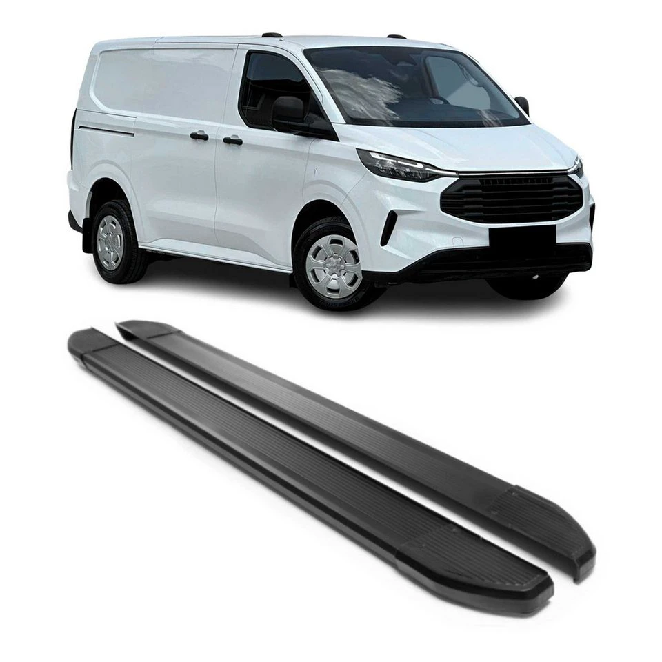 OMAC Trittbretter Ford Tourneo Custom 2023-2025 L1 Aluminium ABS 2-tlg.