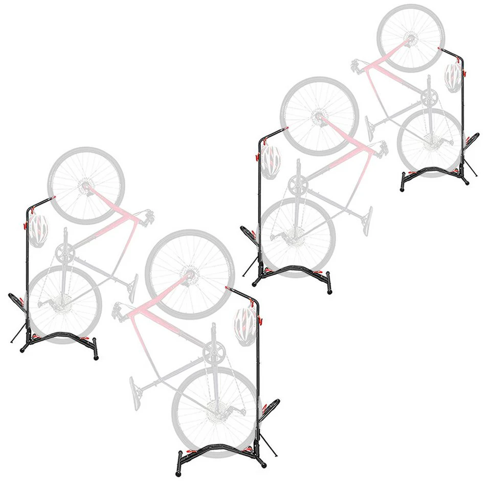 Cranit Fahrradständer 4er-Set freistehend vertikal horizontal verstellbar RE9