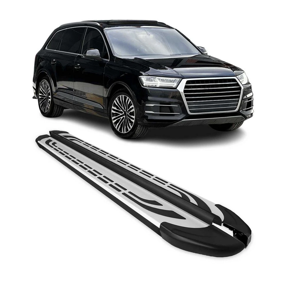 OMAC Trittbretter Audi Q7 2015-2025 Aluminium 2-tlg. rutschfest