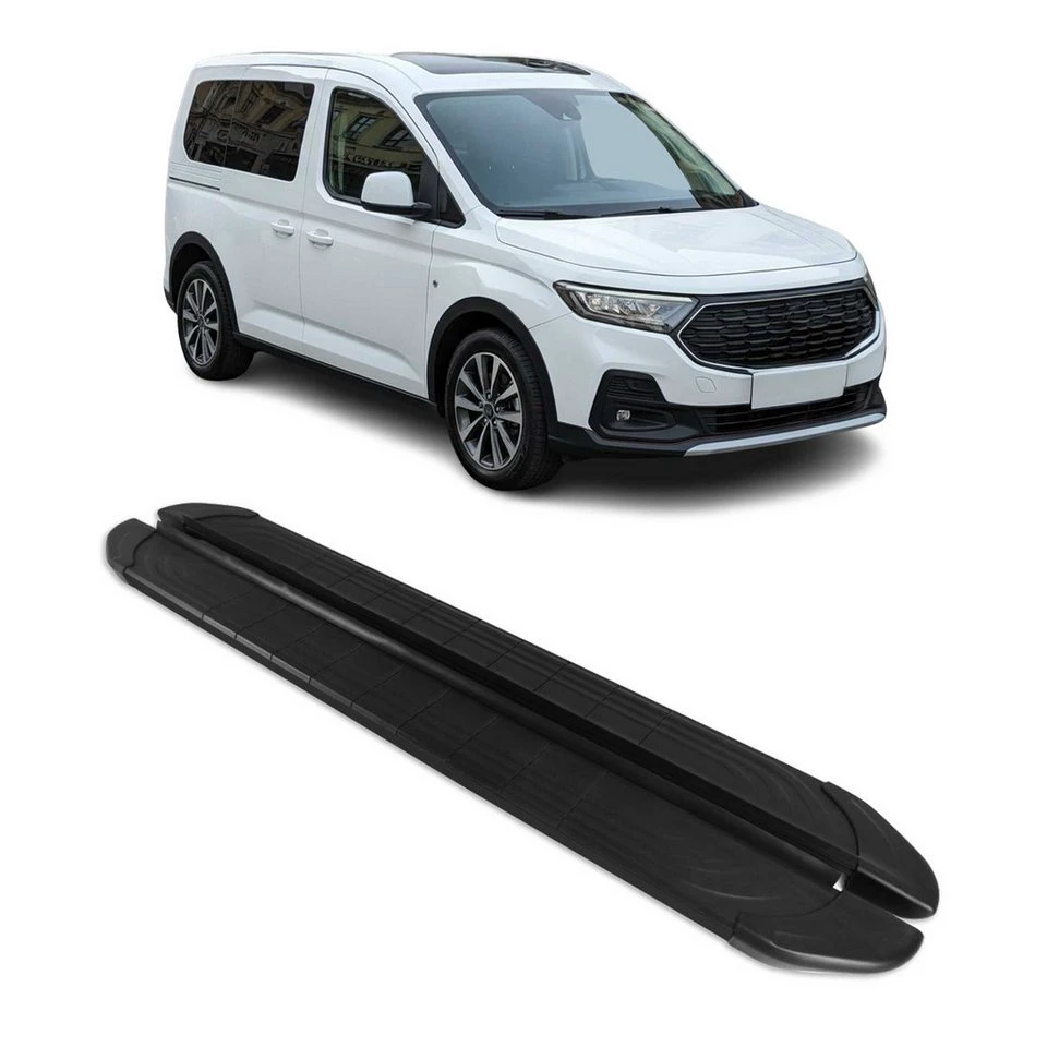 OMAC Trittbretter Ford Tourneo Connect 2021-2025 L1 kurz 2-tlg. Aluminium ABS