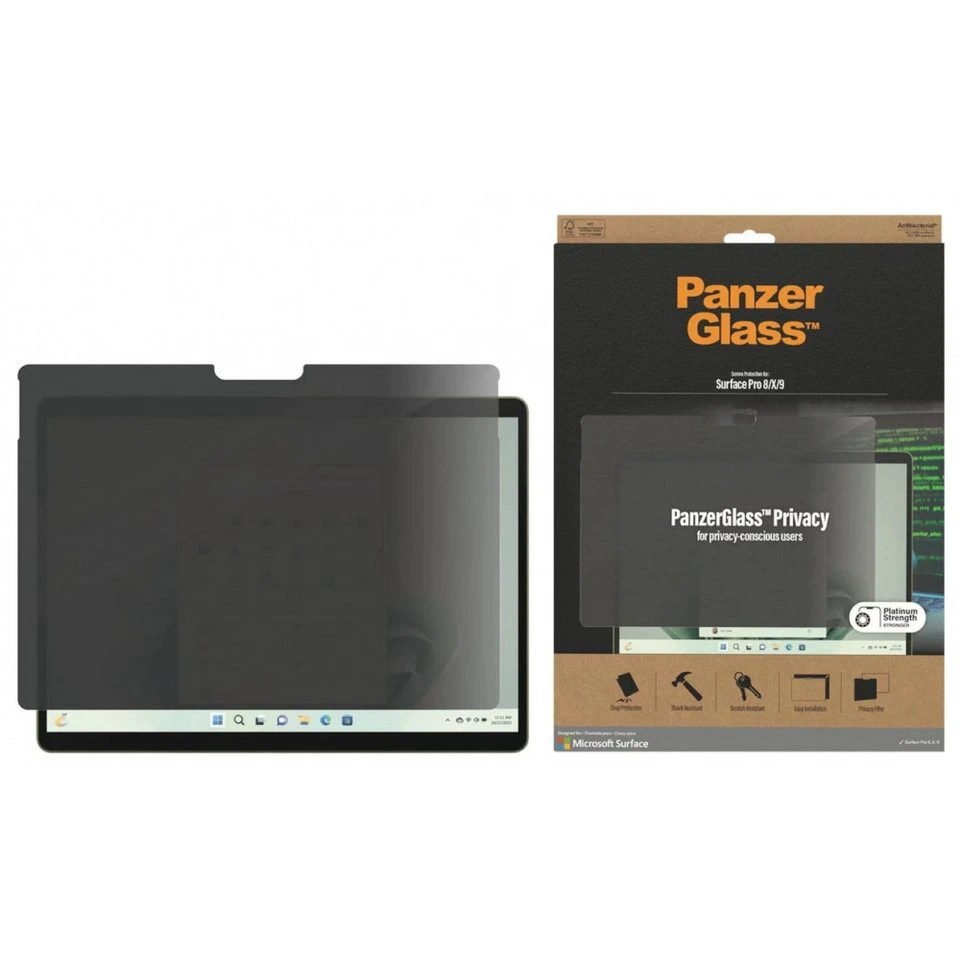 PanzerGlass Sichtschutzfolie Microsoft Surface Pro 8/X/9 transparent