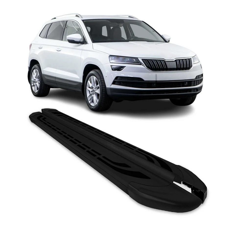 OMAC Trittbretter für Skoda Karoq 2017-2025 Aluminium 2-tlg. rutschfest