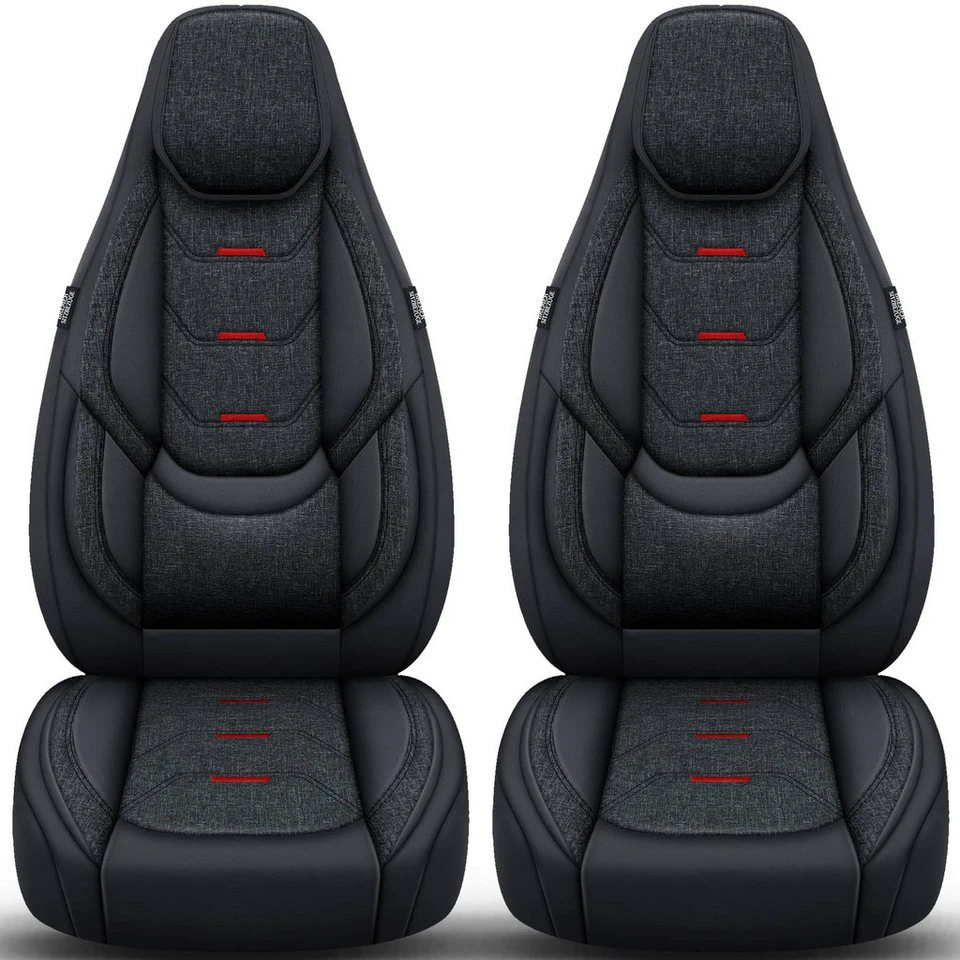 BREMER SITZBEZÜGE Autositzbezug Alfa Romeo Giulia ab 2016 H4 Set Schwarz Anthrazit Fahrer Beifahrer