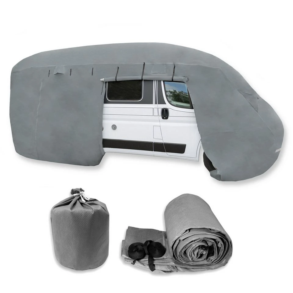 Lemodo Wohnmobilschutzhülle Zeltgarage für Camper aus Polyamid UV-stabil Größen S M L