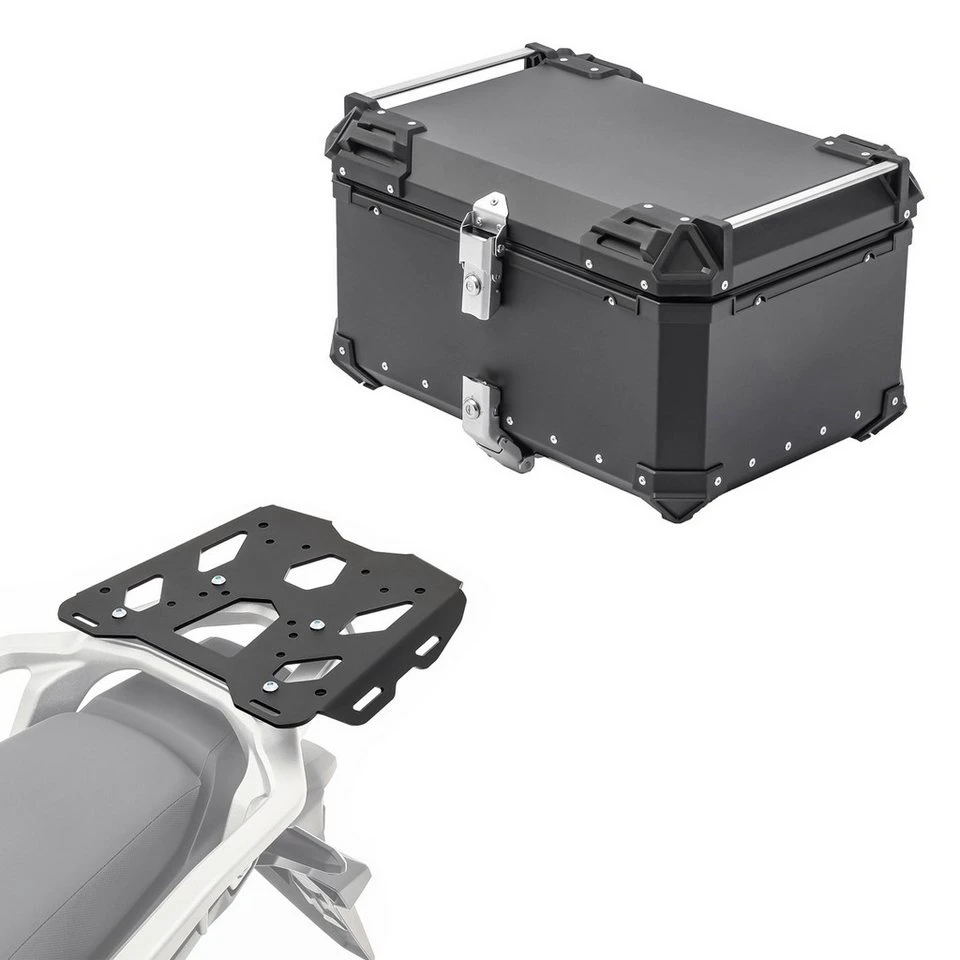 Bagtecs Topcase Set XB65 Alu Gepäckbrücke Honda Transalp XL 750 23-25