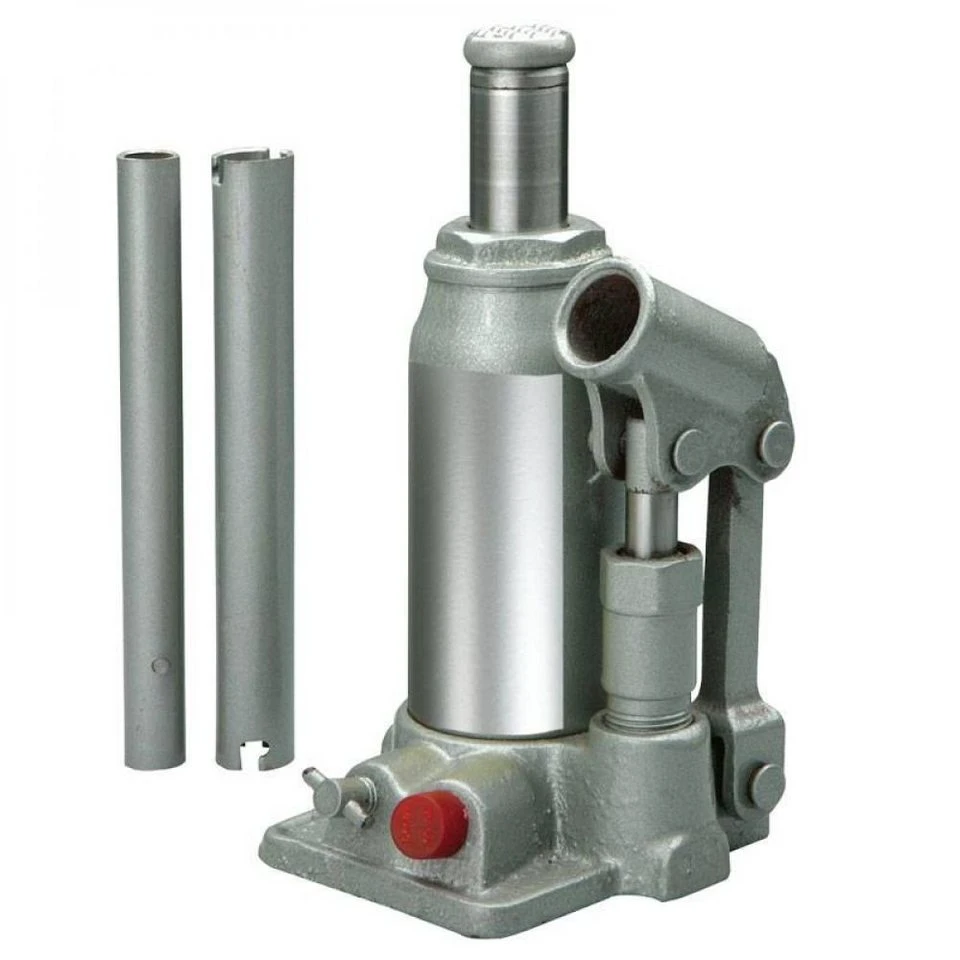 UNITEC Hydraulischer Wagenheber Stockheber 2 Tonnen Hubhöhe 181-345 mm