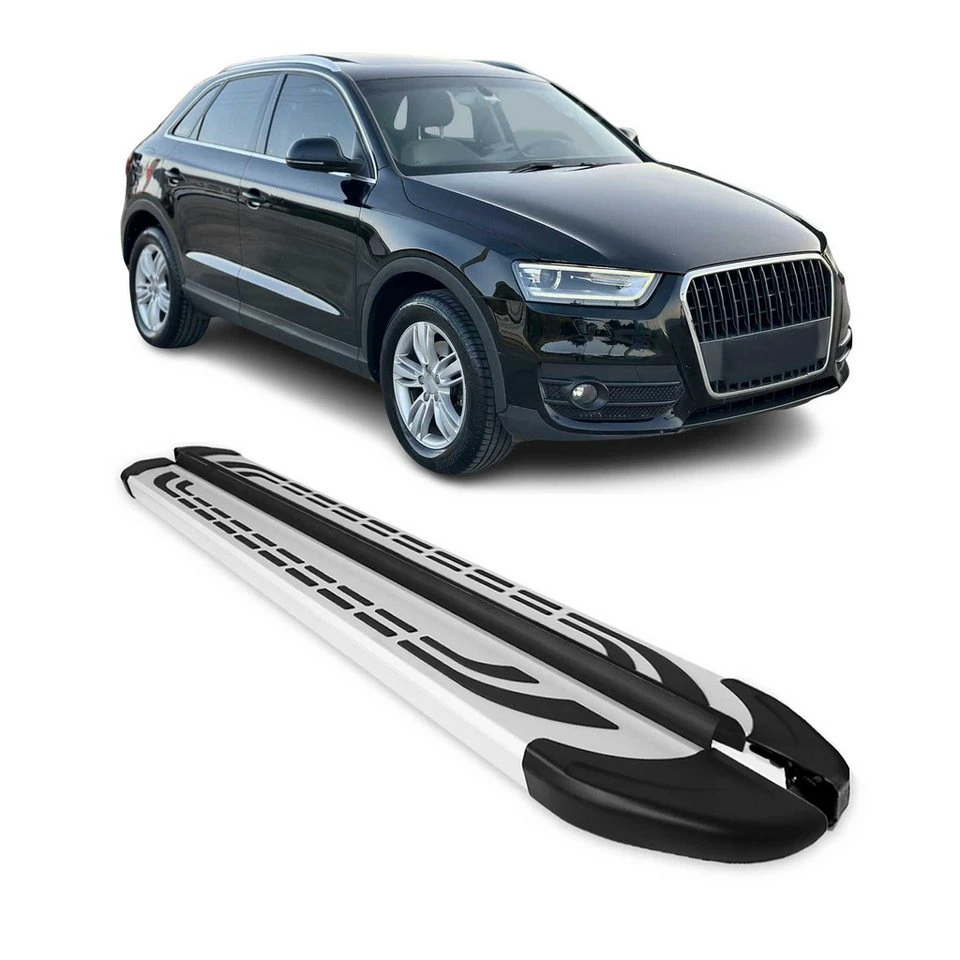 OMAC Trittbretter Audi Q3 8U 2011-2018 Aluminium 2-tlg. rutschfest