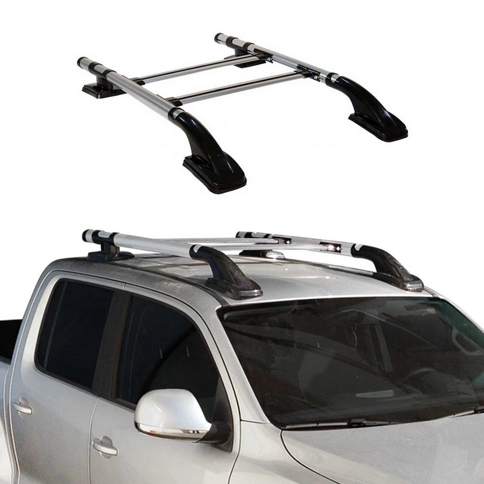 OMAC Dachträger Dachreling Nissan Navara 2001-2004 D22 Crew Cab Alu 4x (4-St)