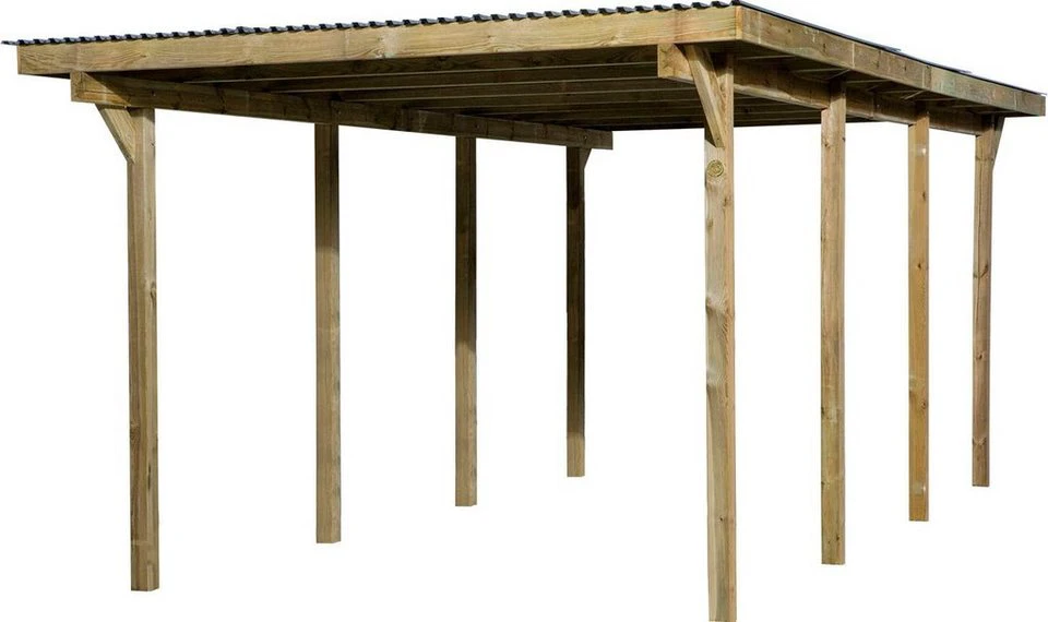 weka Einzelcarport 606 Gr.2 300x600 cm mit 223 cm Einfahrtshöhe
