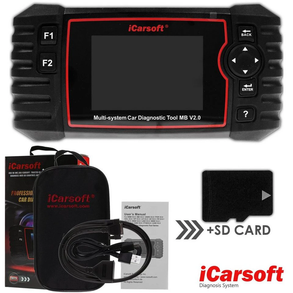 iCarsoft MB V2.0 OBD2-Diagnosegerät für Mercedes Sprinter Smart Auslesen Wartung Service
