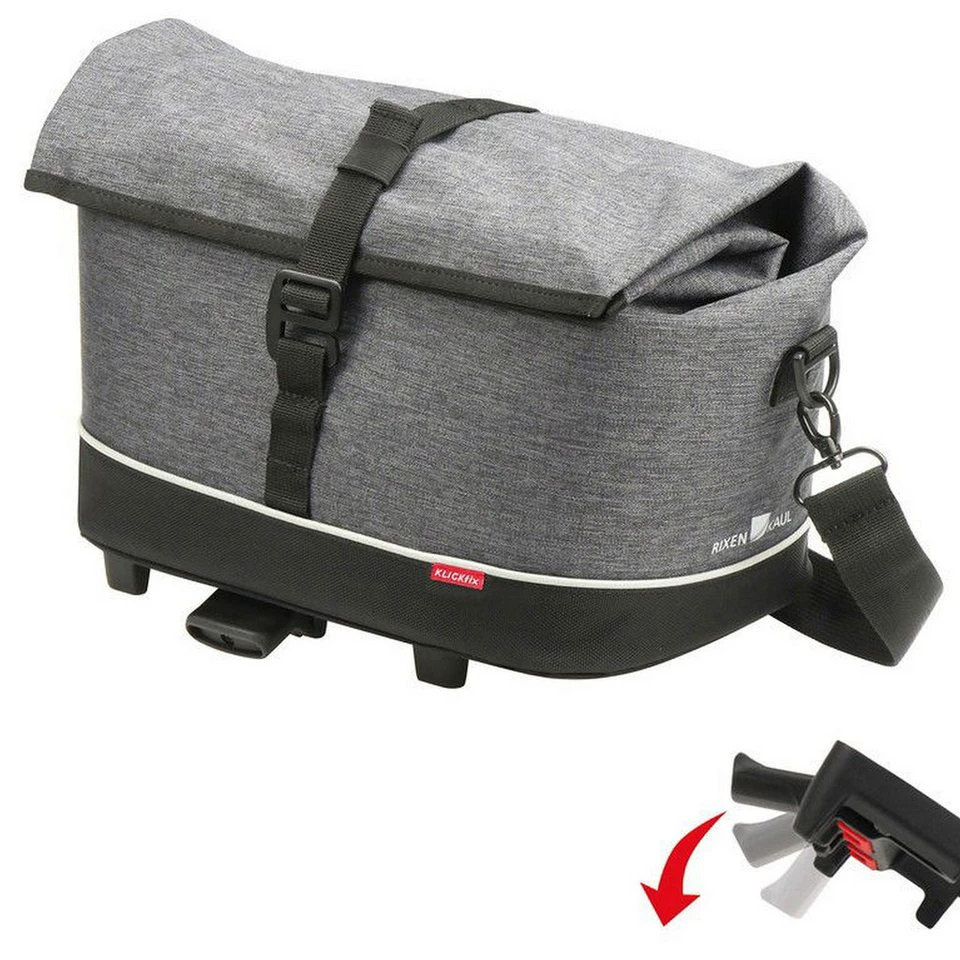 KlickFix Rackpack City Gepäckträgertasche mit Rollverschluss 6 kg