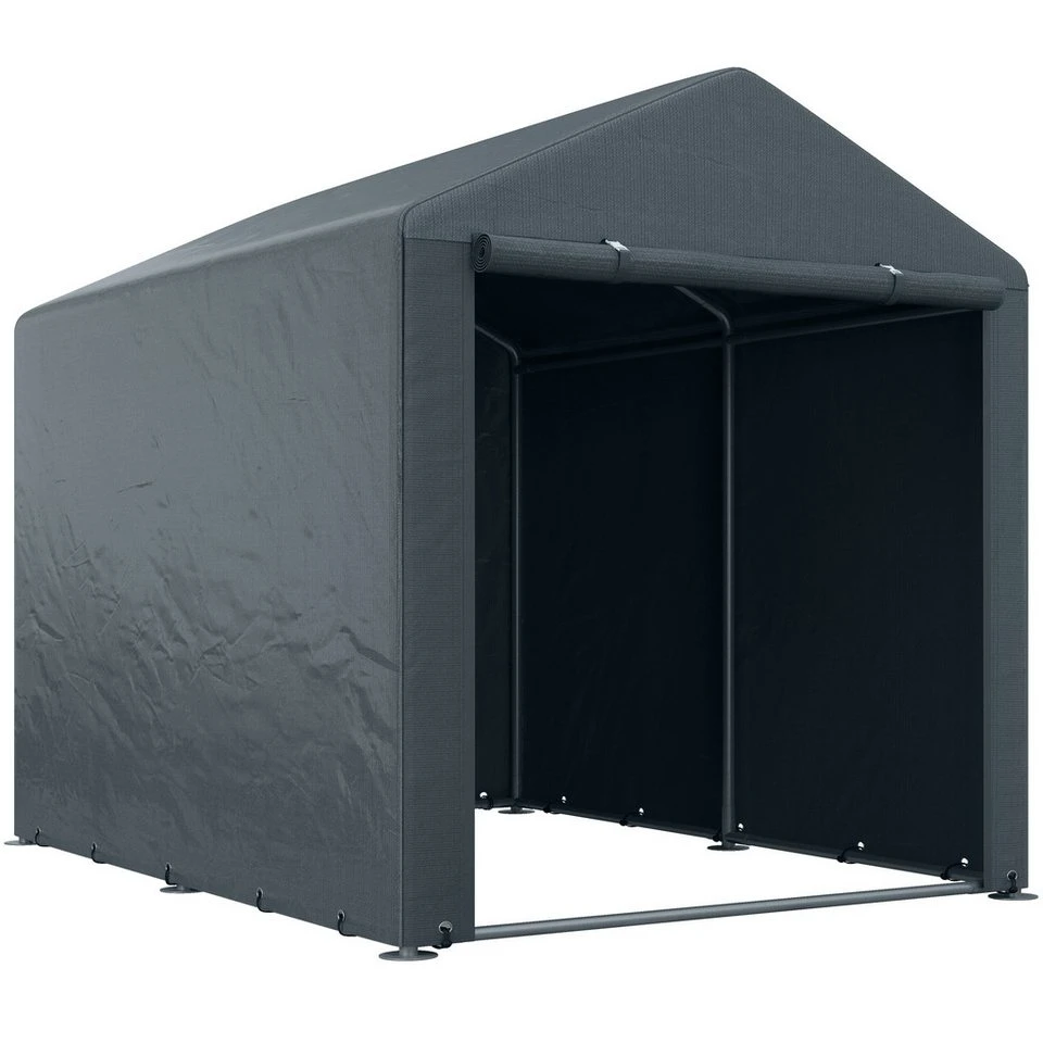 MC Star Einzelcarport Lagerzelt 1,6 x 2,18 x 1,72 m mit UV-Schutz Reißverschlusstür