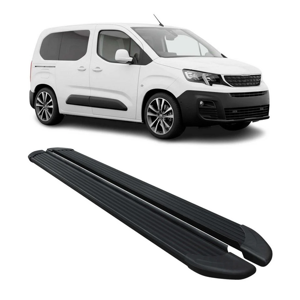 OMAC Aluminium Trittbretter Peugeot Partner L1 2019-2025 2-tlg. ABS rutschfest