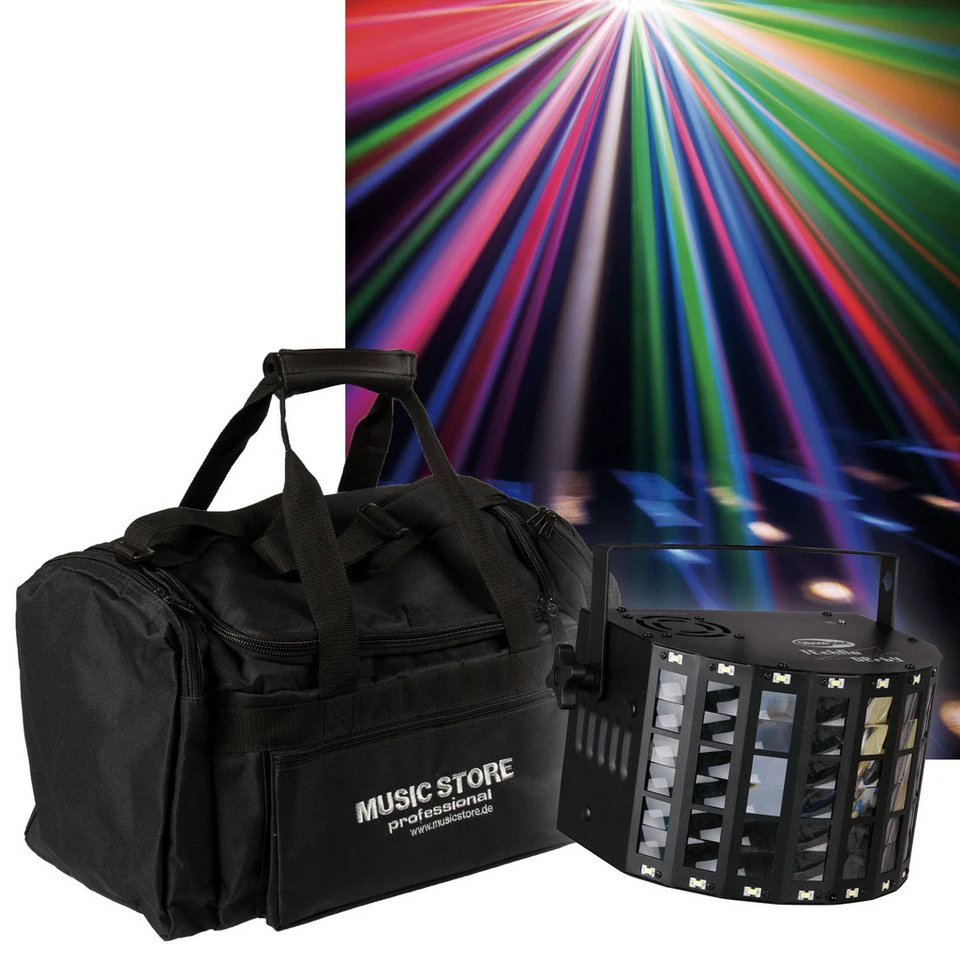 Showtec Techno Derby LED Scheinwerfer mit DMX und Tasche