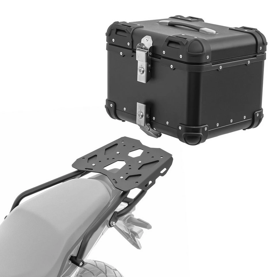 Bagtecs Topcase Set Alu Topcase Gepäckbrücke Honda NX 500 24-25 XS45 schwarz