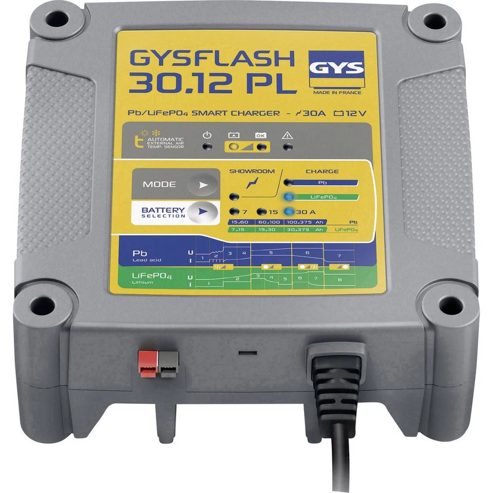 GYS GYSFLASH 30.12 PL 029668 Automatikladegerät 30 A 12V Blei-Säure Lithium