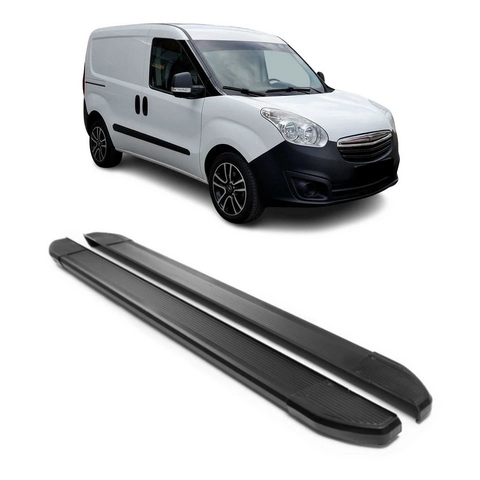 OMAC Trittbretter Alu für Opel Combo D 2012-2019 kurzer RS 2-tlg. rutschfest