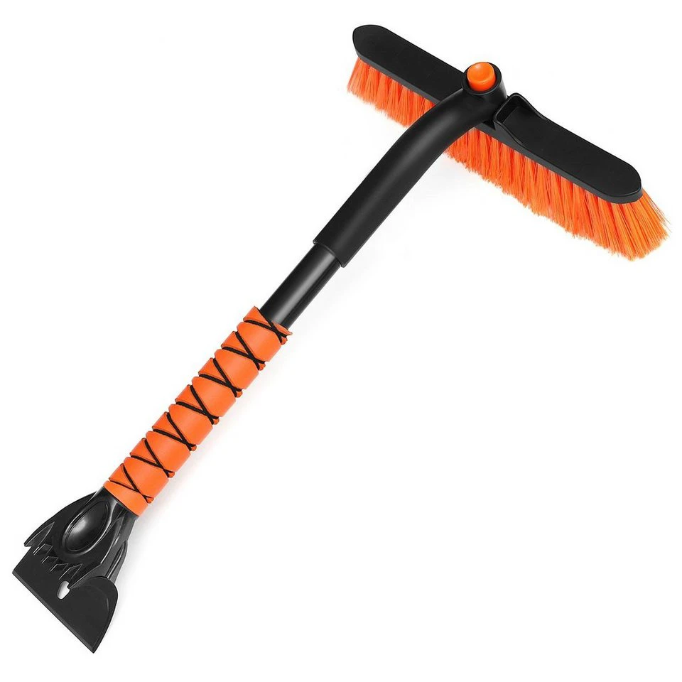 MATCC Eiskratzer MSB001 Schneebürste 270° schwenkbar orange 65cm