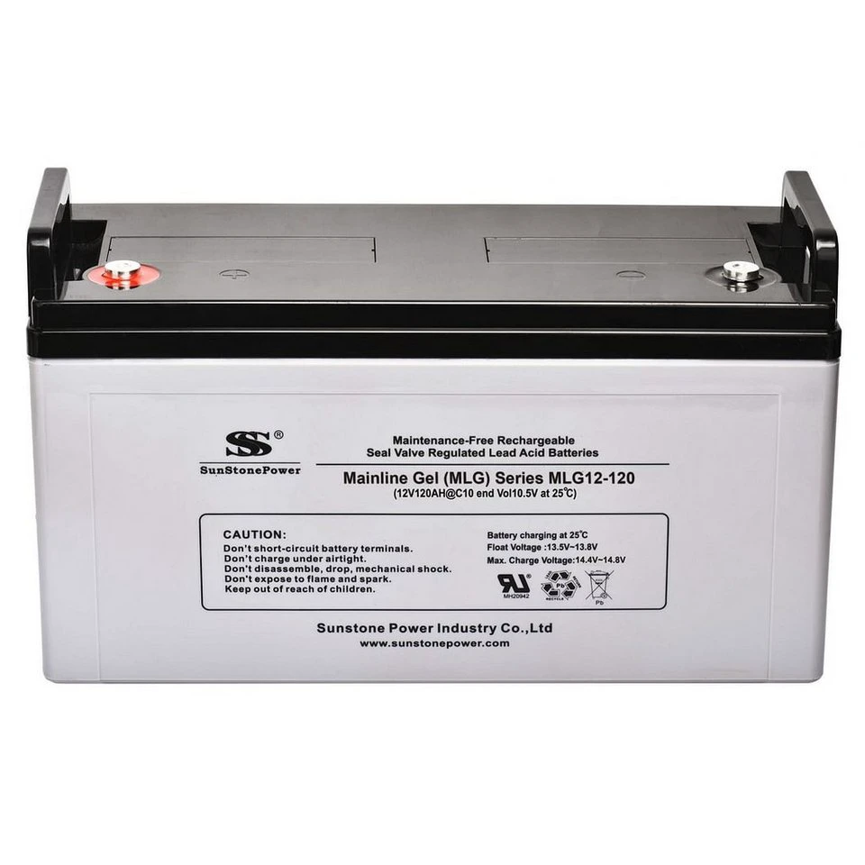 Sunstone Power 12V 120AH (10hr) GEL-Batterie Blei-Säure wartungsfrei zyklenfest