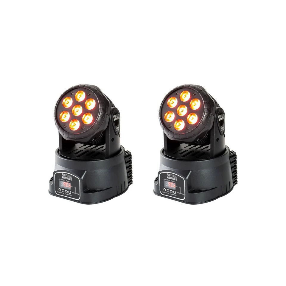 PURElight MUVY WashQ Duo RGBW LED Wash Head DMX 9 Channels