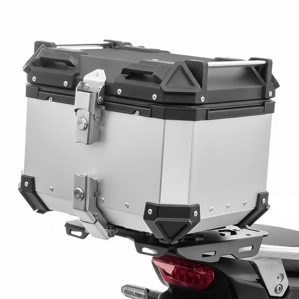 Bagtecs Topcase XB35 Motorrad Aluminium 35 Liter silber