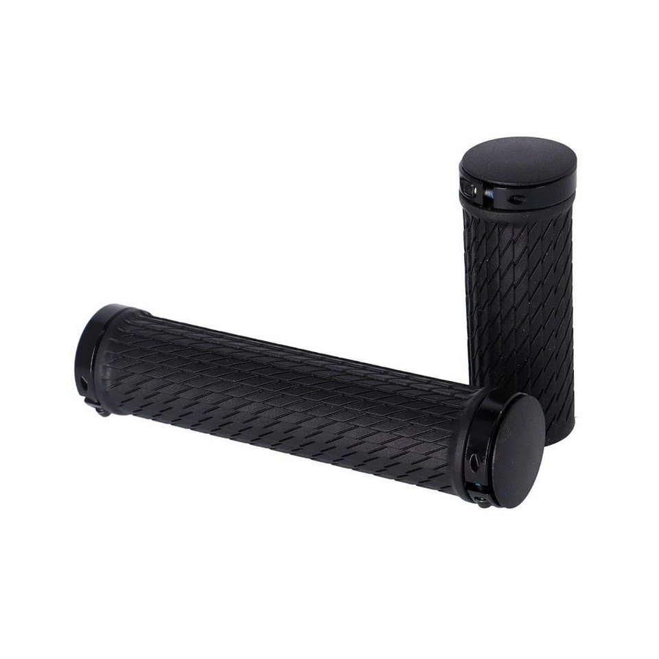 SRAM Fahrradlenkergriffe Locking TwistLoc 77/125 mm mit Klemmen & End Plugs