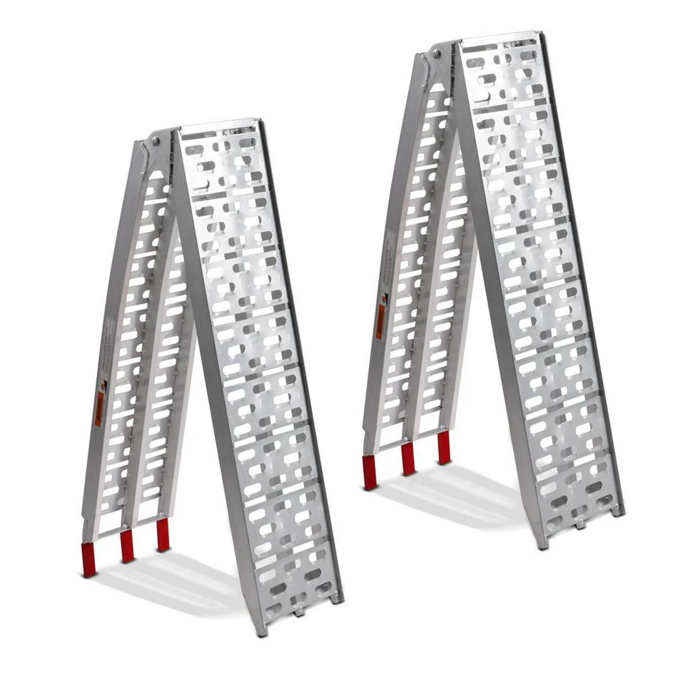 ConStands Auffahrrampe Set 2x Quad ATV Aluminium faltbar 225 cm 680 kg für Polaris Scrambler 1000/850