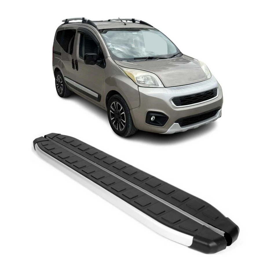 OMAC Trittbretter Fiat Qubo 2007-2021 Aluminium 2-tlg. rutschfest