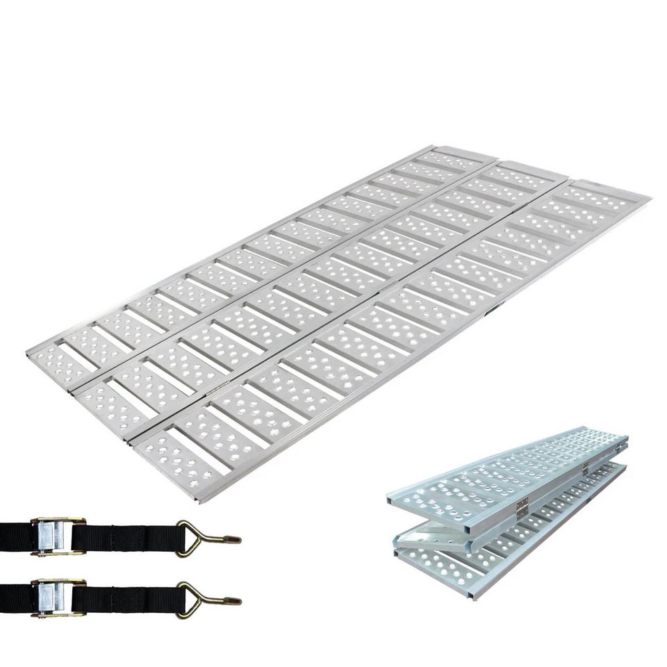TRUTZHOLM DREIBREIT Auffahrrampe 3-fach 215 cm 1020 kg Aluminium silber klappbar