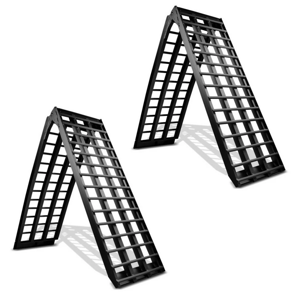 ConStands Alu Auffahrrampe V schwarz 2x klappbar bis 680 kg