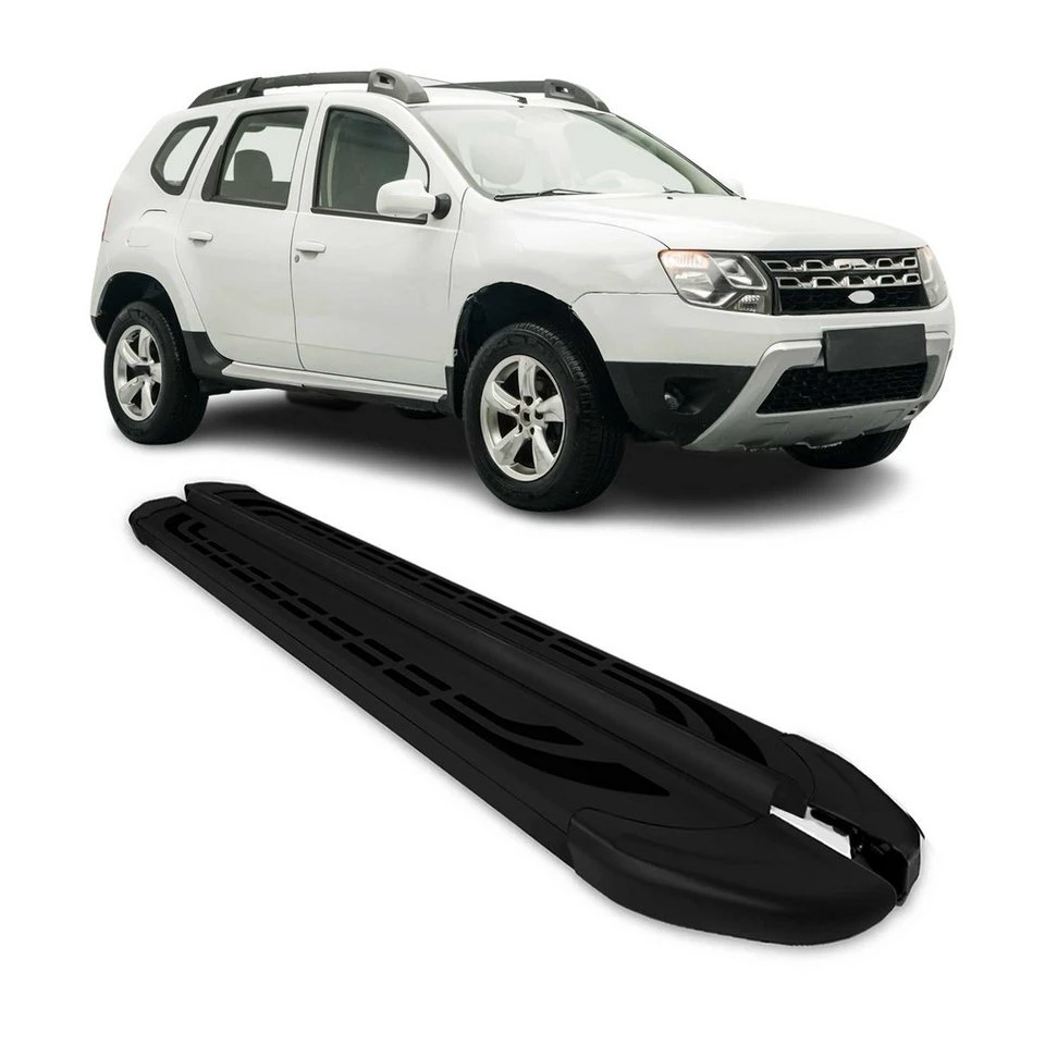 OMAC Trittbretter für Dacia Duster 2010-18 Aluminium 2-tlg. rutschfest