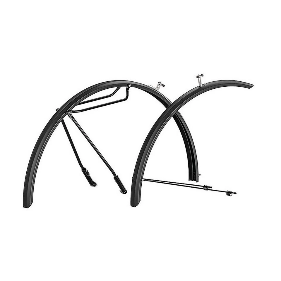 Hebie Schutzblechset Alumee 26", ca 62mm mit Streben 0791 26 E62 schwarz