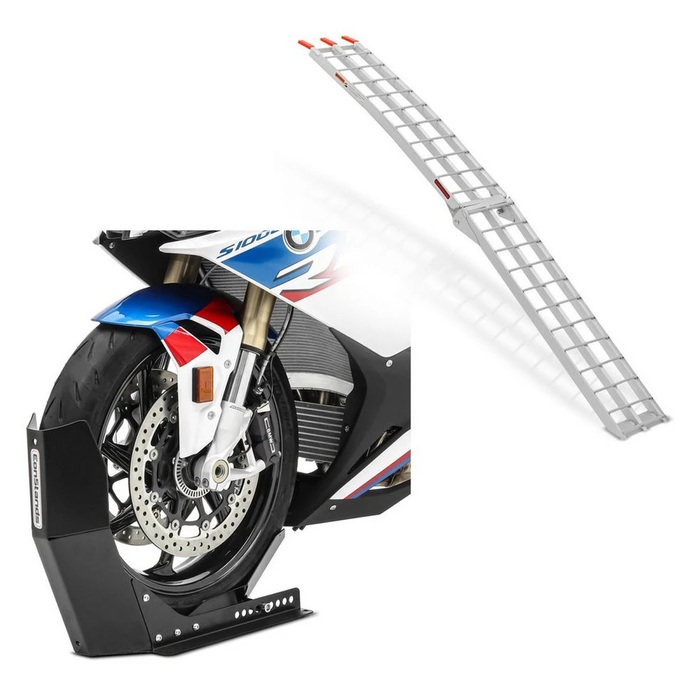 ConStands Auffahrrampe mit Motorradwippe CF2 für Motocross Enduro