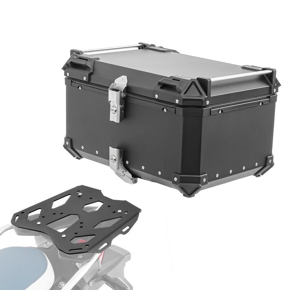 Bagtecs Topcase Set Alu XB65 für BMW F 750 / 850 GS 18-23 mit Gepäckbrücke
