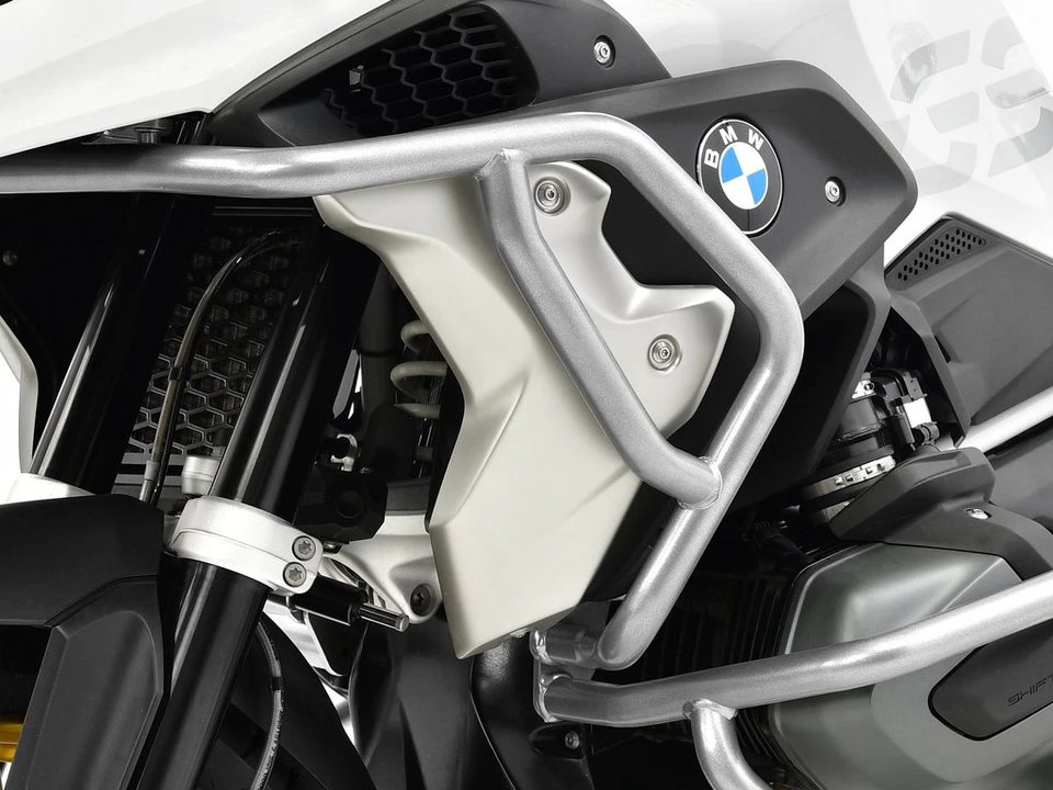 ZIEGER Motor-Schutzhülle Sturzbügel-Verkleidung kompatibel mit BMW R 1250 GS silber