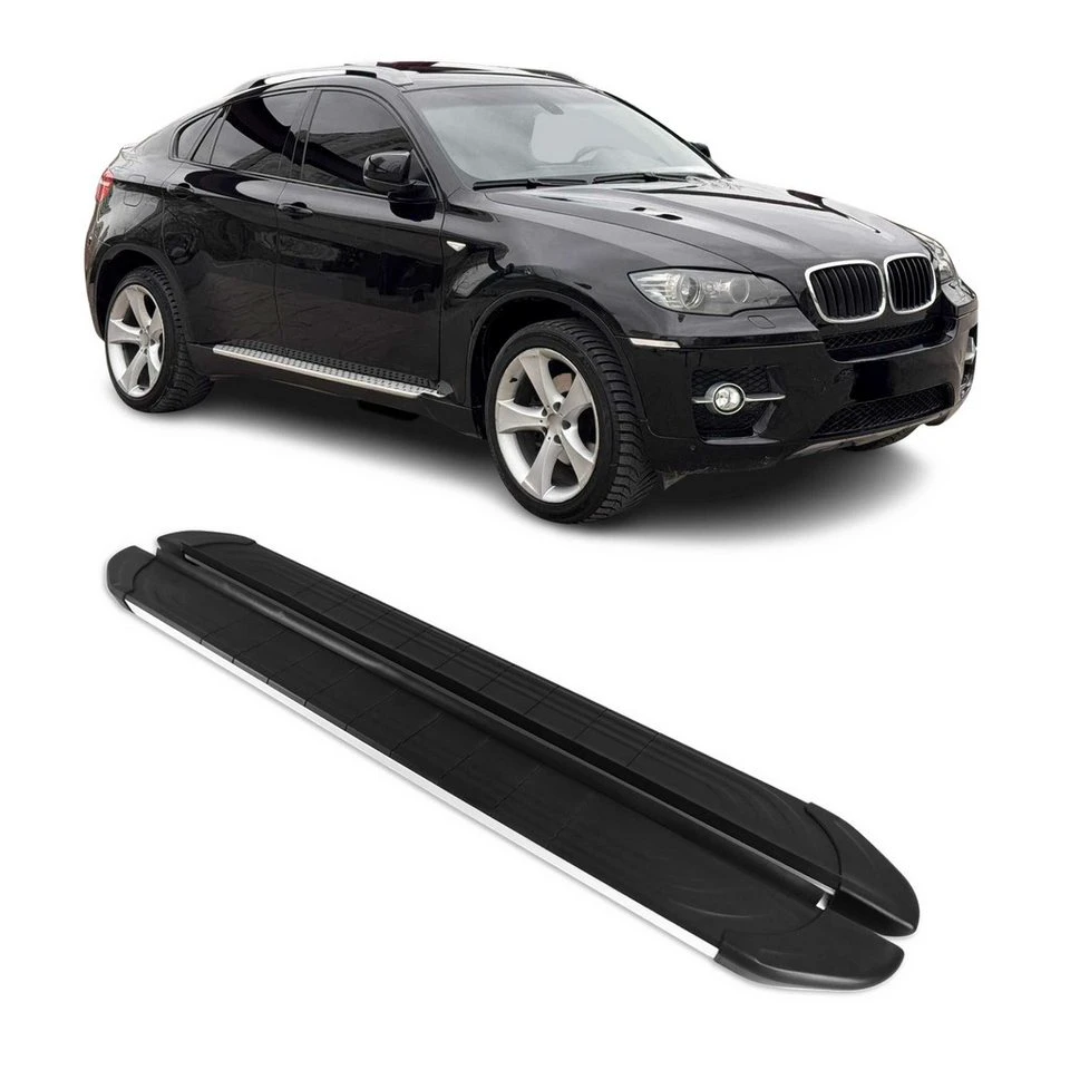 OMAC Trittbretter BMW X6 2008-2014 Aluminium 2 tlg rutschfest