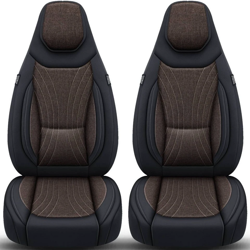 BREMER SITZBEZÜGE Autositzbezug Alfa Romeo Giulia ab 2016 C12 Set 2-tlg. Schwarz/Braun