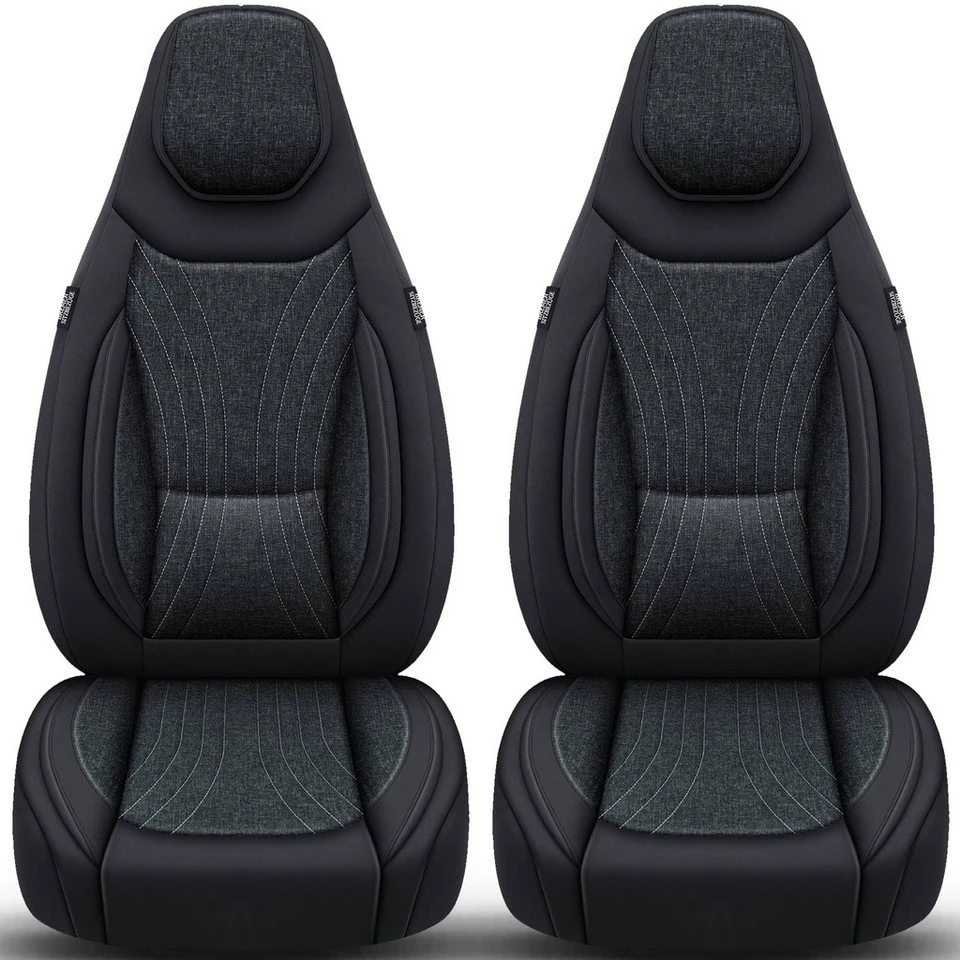 BREMER SITZBEZÜGE Autositzbezug Adria Coral Axess Plus Supreme C4 Schwarz Anthrazit 2-tlg.