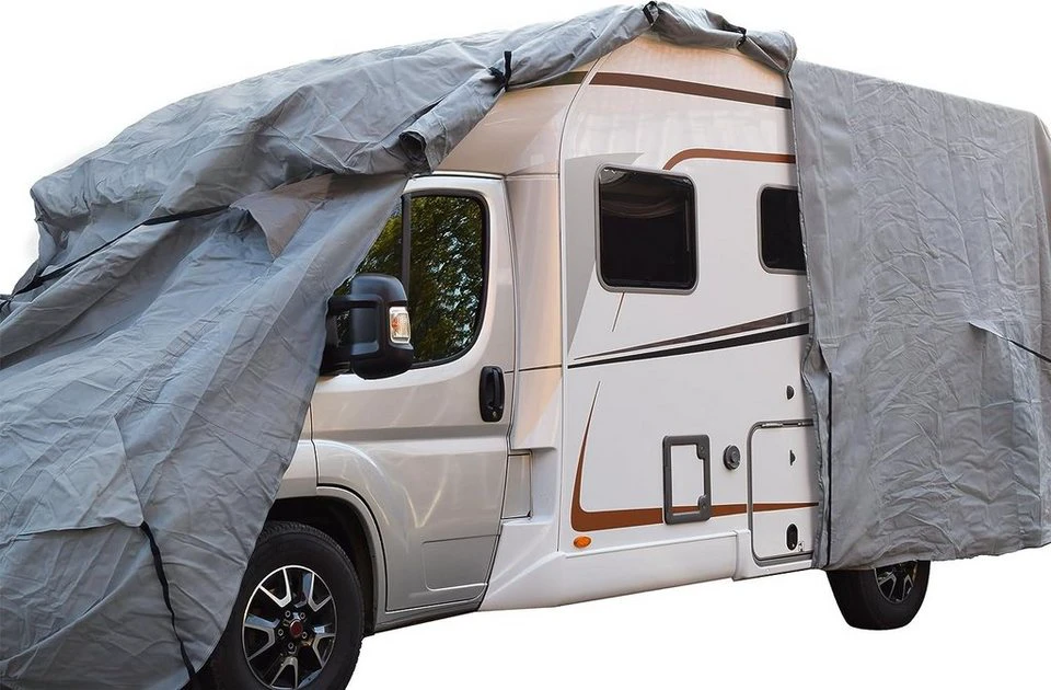 GreenYard Wohnmobilschutzhülle XL 870 x 235 x 275 cm mit Reflektoren Tragetasche