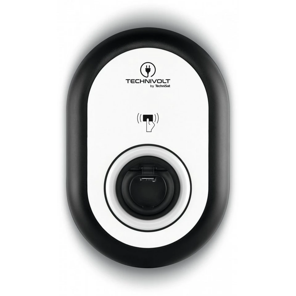 TechniSat TECHNIVOLT 100 Wallbox Ladestation schwarz/weiß