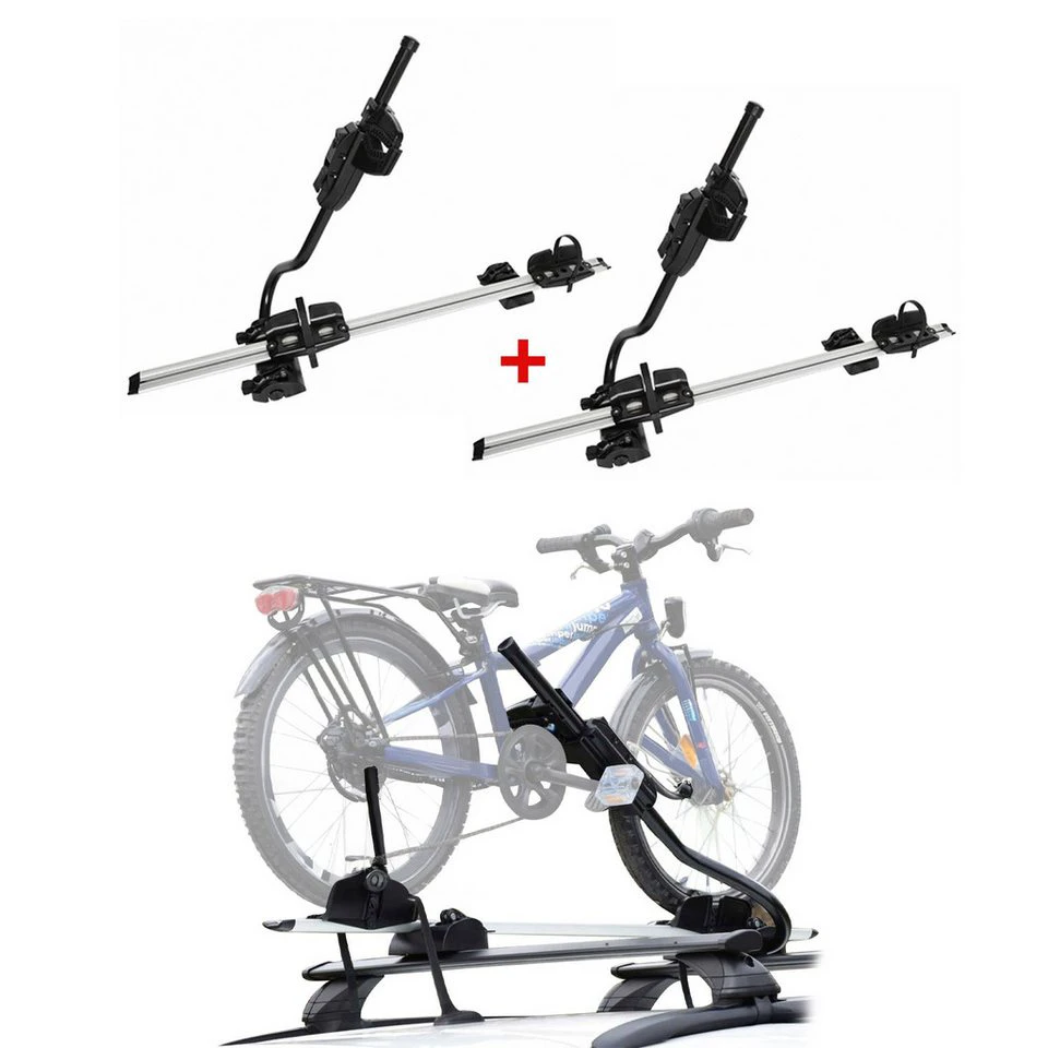 OMAC Dachfahrradträger 2x Farad bis 25 kg ABE P-Style EBike FatBike 2-tlg rostbeständig abnehmbar