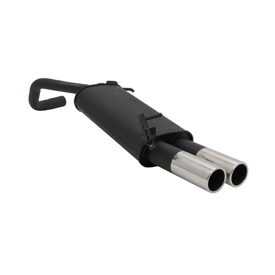 OMAC Novus Sportendschalldämpfer VW Polo 9N 9N3 2x76mm Edelstahl mit EG-Genehmigung