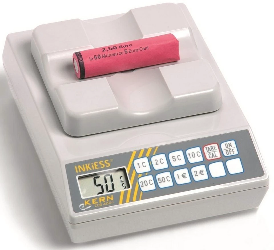 INKiESS Münzrollen-Prüfgerät MRP 1 Electronic lichtgrau 16,5x23x8 cm
